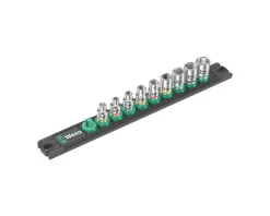 Wera Tools|1/4" Magnetic Socket Rail A 4 Socket Set
