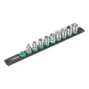 Wera Tools|3/8" Magnetic Socket Rail B 4 Socket Set