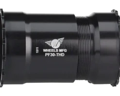 Wheels Manufacturing Bottom Brackets & Parts|Bottom Bracket (Black) (PF30) (30mm Spindle) (Angular Contact Bearings)