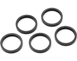 Wheels Manufacturing Headsets & Spacers|Carbon Headset Spacers (Gloss Black) (1-1/8") (5mm) (5 Pack)