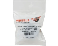 Wheels Manufacturing Headsets & Spacers|Carbon Headset Spacers (Black) (1-1/8") (20mm) (1 Pack)