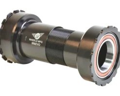 Wheels Manufacturing Bottom Brackets & Parts|24mm Bottom Bracket (Black) (BB386 EVO) (Angular Contact Bearings)