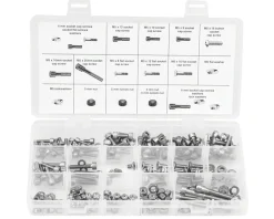 Wheels Manufacturing Tools|4,5,6mm Fastener Kit - 218 Pieces of Stainless Steel Bolts,