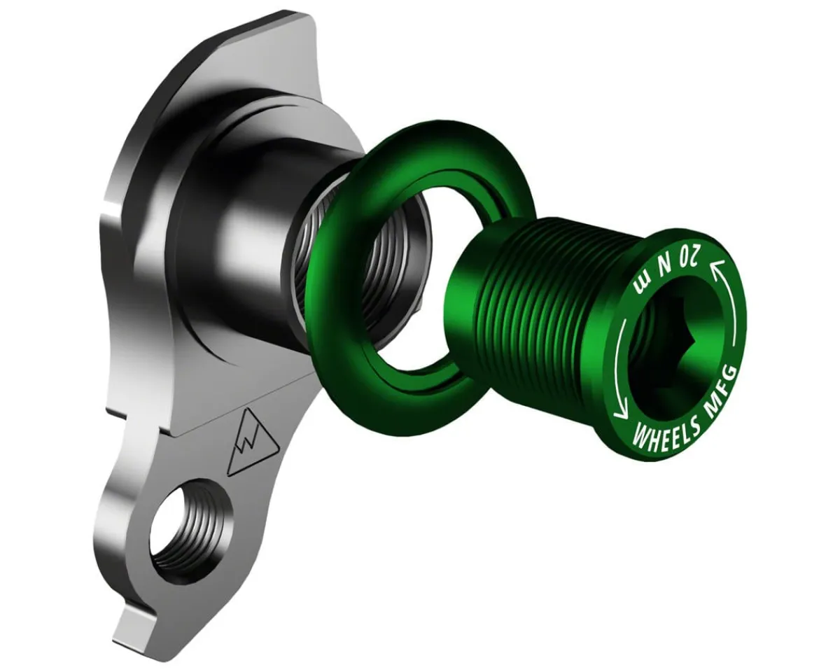 Wheels Manufacturing Derailleurs & Parts|Universal Derailleur Hanger 487 (Green) (UDH) (For Trek ABP MTB Frames)