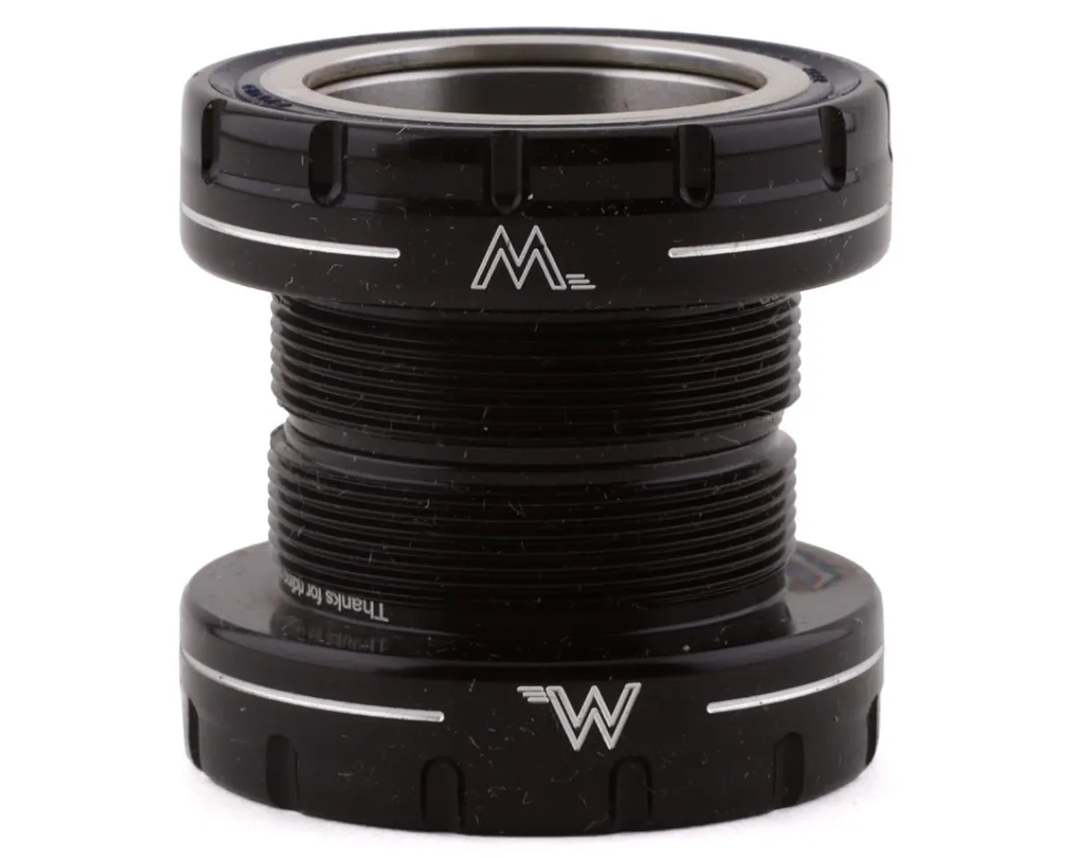 White Industries Bottom Brackets & Parts|External BSA Bottom Bracket (Black) (30mm Spindle) (Steel Bearings)