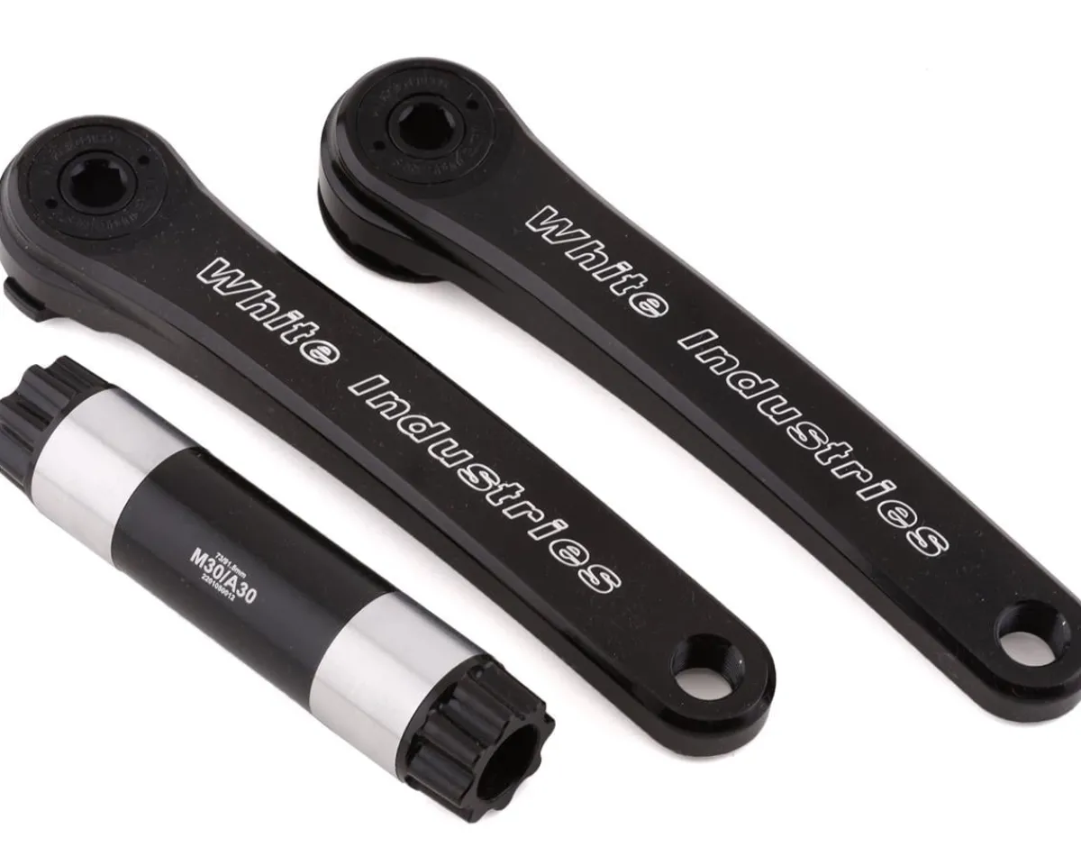 White Industries Cranksets & Parts|M30 Mountain Cranks (Black) (30mm Spindle) (170mm)