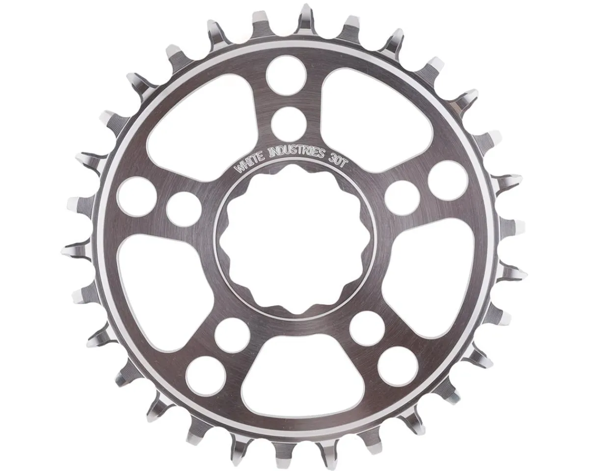 White Industries Chainrings & Accessories|MR30 TSR 1x Chainring (Silver) (Direct Mount) (Single) (Boost | 0mm Offset) (30T)