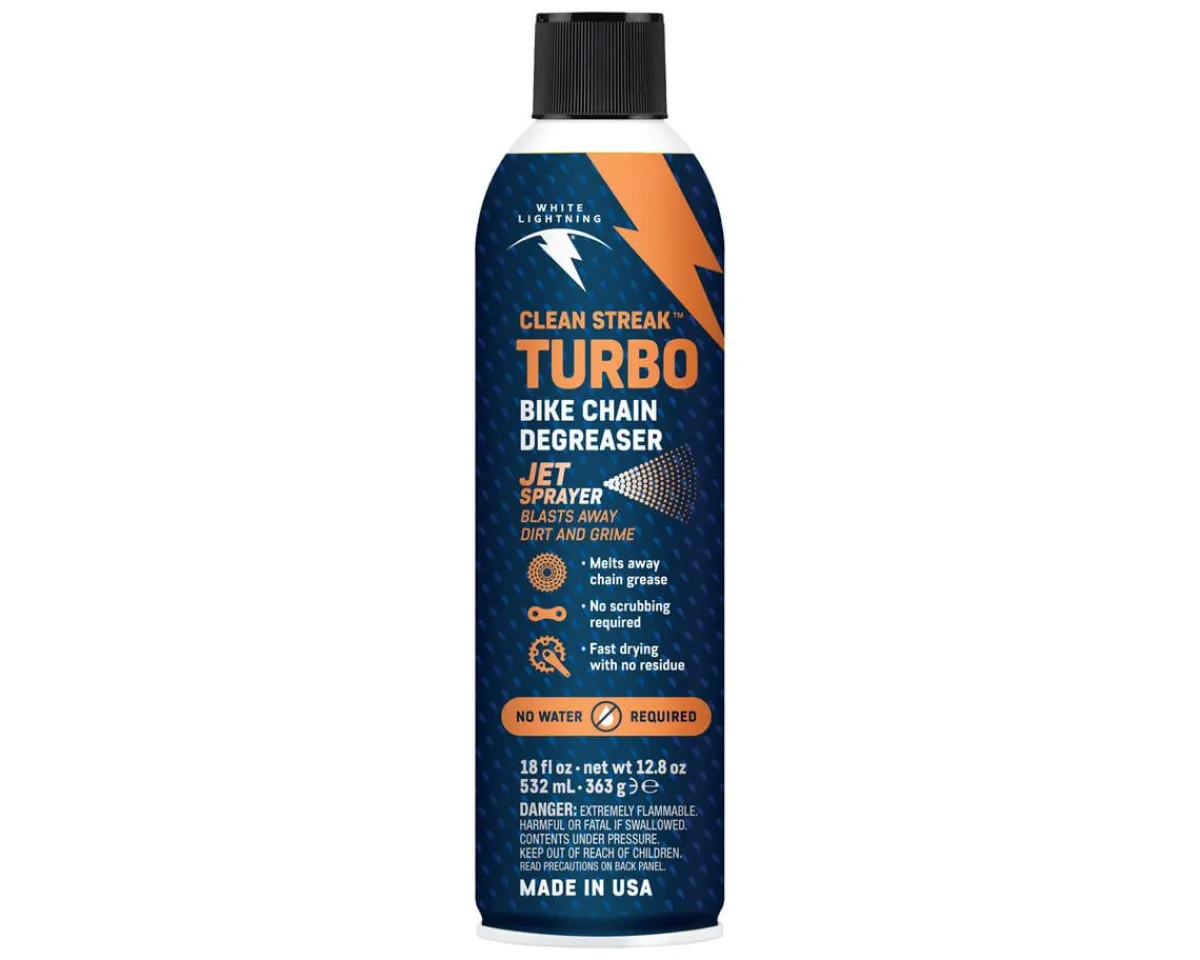 White Lightning Cleaning Supplies|Clean Streak Turbo Bike Chain Degreaser (Aerosol) (18oz)