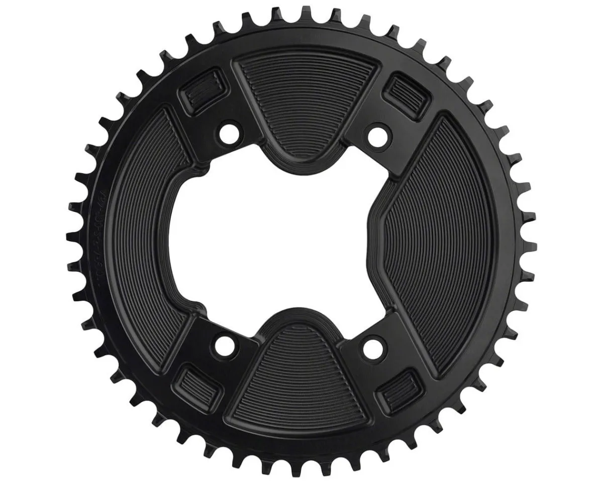 Wolf Tooth Components Chainrings & Accessories|Replacement Parts|Aero Chainring (Black) (GRX 800 Series) (Drop-Stop ST) (Single) (46T) (110mm Shimano Asym. BCD)