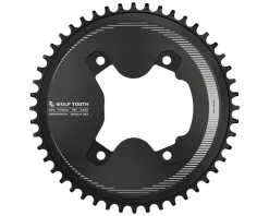Wolf Tooth Components Chainrings & Accessories|Replacement Parts|Aero Chainring (Black) (GRX 800 Series) (Drop-Stop ST) (Single) (46T) (110mm Shimano Asym. BCD)