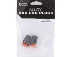 Wolf Tooth Components Handlebars|Alloy Bar End Plugs (Orange)