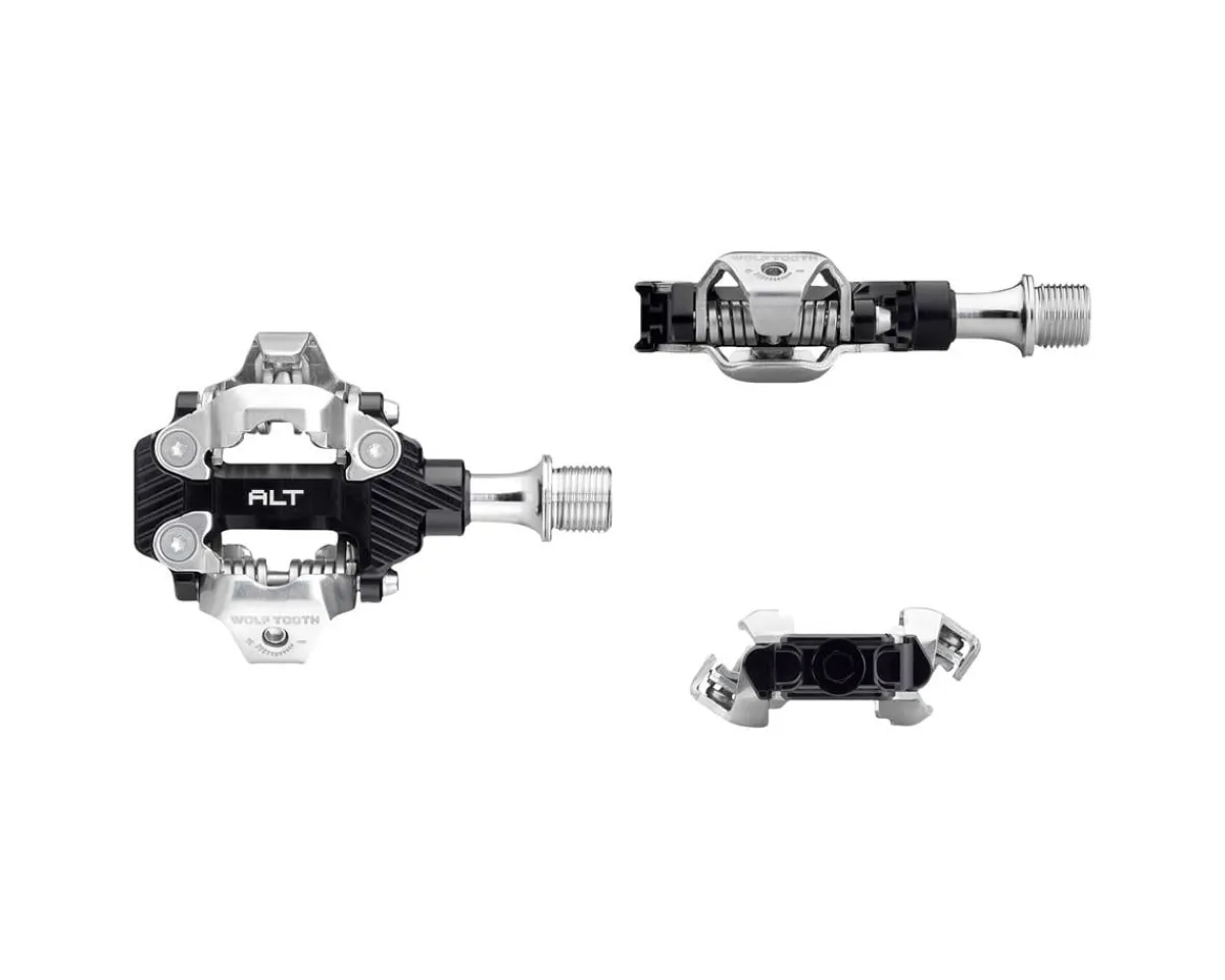 Wolf Tooth Components Pedals & Cleats|ALT XC Clipless Pedals (Black) (Shimano SPD)