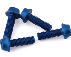 Wolf Tooth Components Bottle Cages & Mounts|Aluminum Bottle Cage Bolts (Blue) (4-Pack)