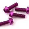 Wolf Tooth Components Bottle Cages & Mounts|Aluminum Bottle Cage Bolts (Purple) (4-Pack)