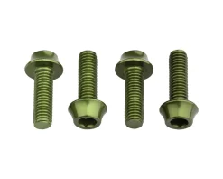 Wolf Tooth Components Bottle Cages & Mounts|Aluminum Bottle Cage Bolts (Olive) (4-Pack)