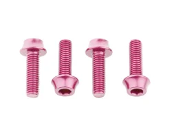 Wolf Tooth Components Bottle Cages & Mounts|Aluminum Bottle Cage Bolts (Pink) (4-Pack)