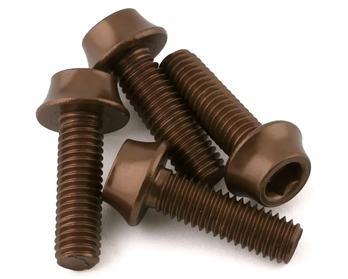 Wolf Tooth Components Bottle Cages & Mounts|Aluminum Bottle Cage Bolts (Espresso) (4-Pack)