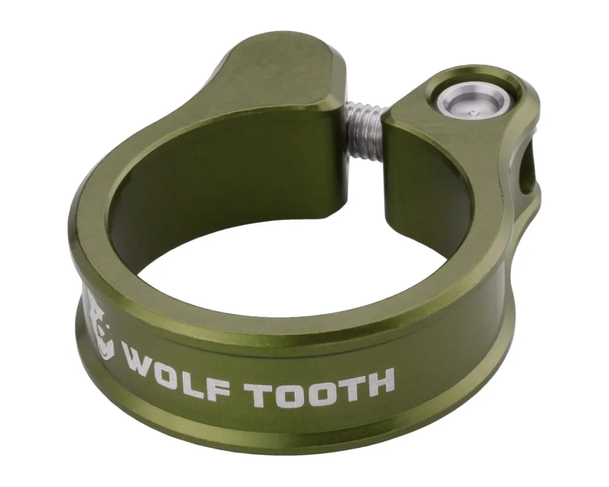 Wolf Tooth Components Seatposts & Clamps|Anodized Seatpost Clamp (Olive) (29.8mm)