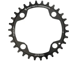 Wolf Tooth Components Chainrings & Accessories|4-Bolt Chainring (Black) (94mm BCD) (Drop-Stop A) (Single) (32T) (SRAM XO1, X1, GX, NX)