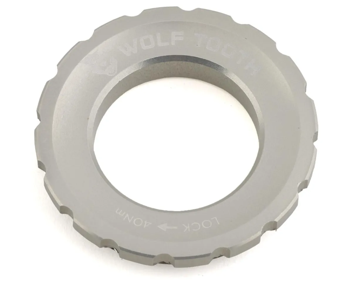Wolf Tooth Components Brakes|Centerlock Rotor Lockring (Silver) (External Spline)