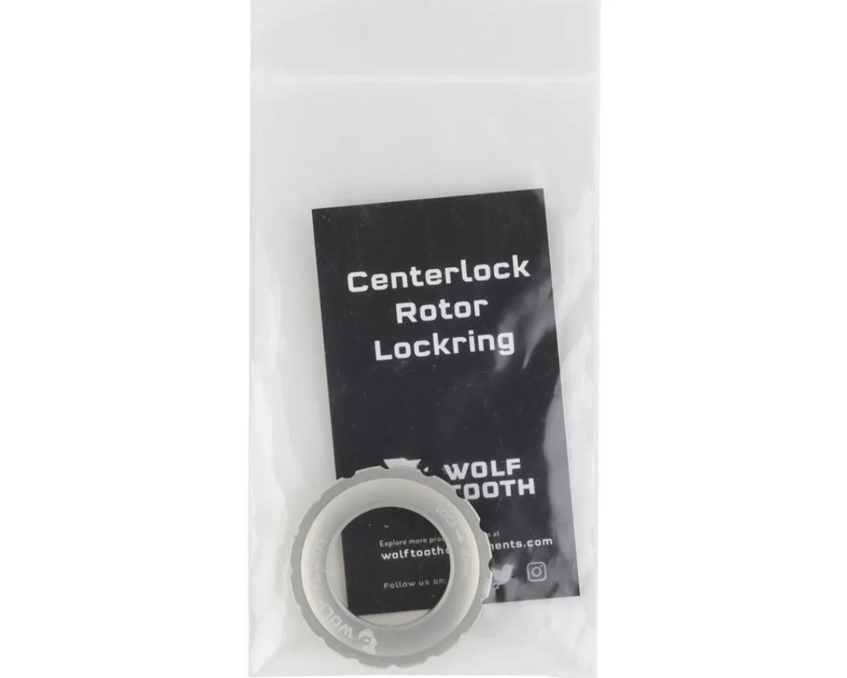 Wolf Tooth Components Brakes|Centerlock Rotor Lockring (Silver) (External Spline)