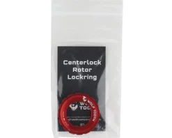 Wolf Tooth Components Brakes|Centerlock Rotor Lockring (Red) (External Spline)