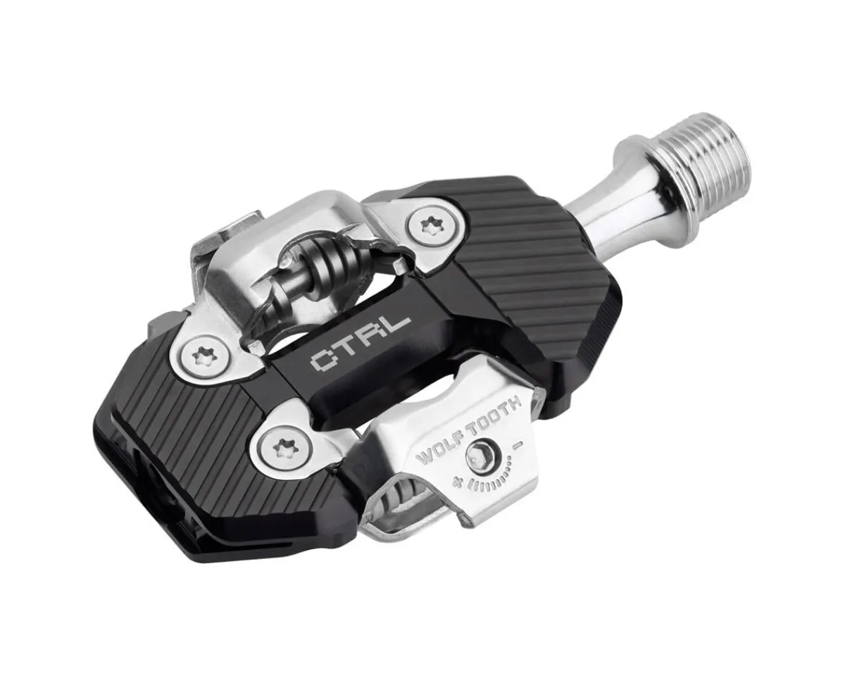 Wolf Tooth Components Pedals & Cleats|CTRL Trail Clipless Pedals (Black) (Shimano SPD)