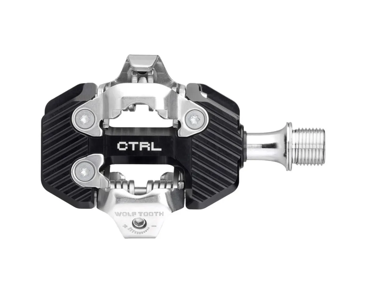 Wolf Tooth Components Pedals & Cleats|CTRL Trail Clipless Pedals (Black) (Shimano SPD)