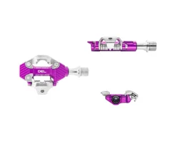 Wolf Tooth Components Pedals & Cleats|DEL Gravel Race Clipless Pedals (Ultraviolet Purple) (Shimano SPD)