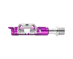Wolf Tooth Components Pedals & Cleats|DEL Gravel Race Clipless Pedals (Ultraviolet Purple) (Shimano SPD)