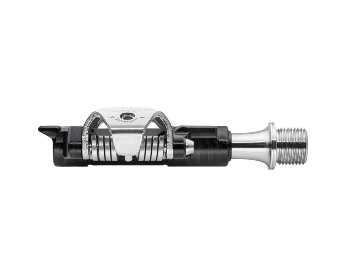 Wolf Tooth Components Pedals & Cleats|DEL Gravel Race Clipless Pedals (Black) (Shimano SPD)