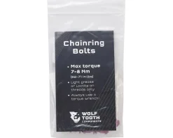 Wolf Tooth Components Chainrings & Accessories|Dual Hex Fitting Chainring Bolts (Purple) (6mm) (4 Pack) (For 1x Use)