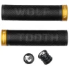 Wolf Tooth Components Grips & Handlebar Tape|Echo Lock-On Grips (Black/Gold)