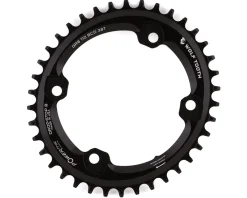 Wolf Tooth Components Chainrings & Accessories|Replacement Parts|Elliptical Chainring (Black) (110mm Shimano Asym. BCD) (Drop-Stop B) (Single) (38T) (GRX)