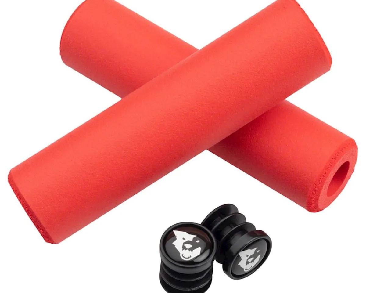 Wolf Tooth Components Grips & Handlebar Tape|Fat Paw Slip-On Grips (Red)
