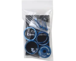 Wolf Tooth Components Headsets & Spacers|Headset Spacer BlingKit (Blue) (3, 5, 10, 15mm) (w/ Bottle Cage Bolts)