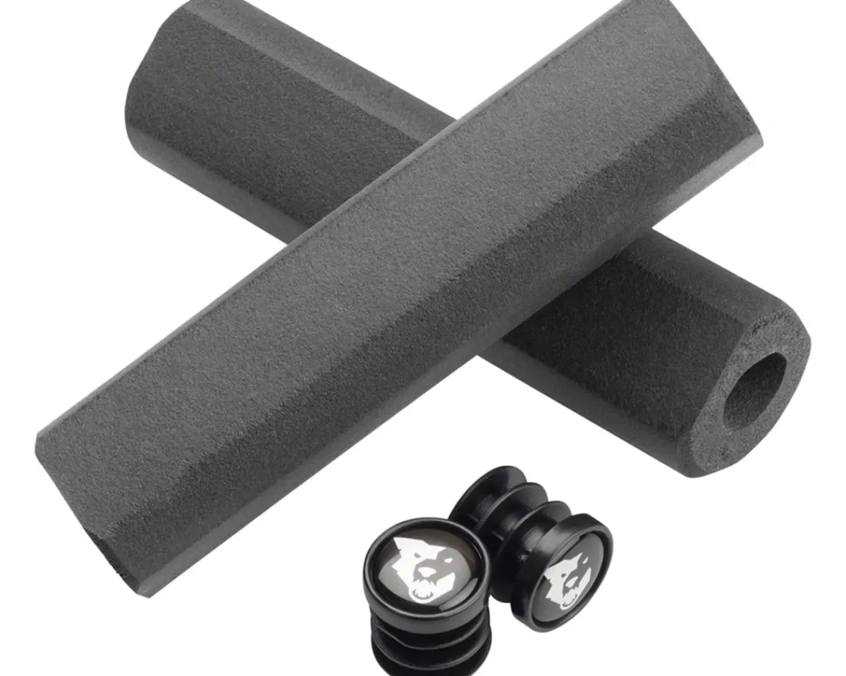 Wolf Tooth Components Grips & Handlebar Tape|Mega Fat Paw Cam Grips (Black)