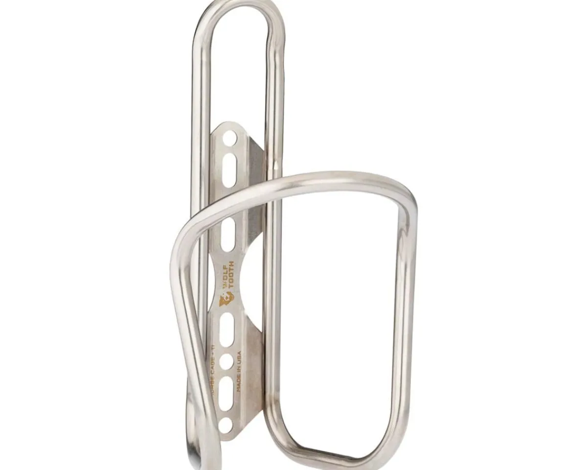 Wolf Tooth Components Bottle Cages & Mounts|Morse Titanium Bottle Cage (Silver)