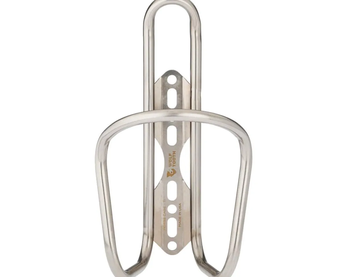 Wolf Tooth Components Bottle Cages & Mounts|Morse Titanium Bottle Cage (Silver)
