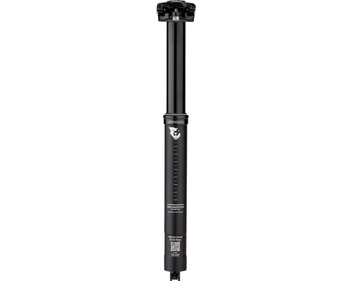 Wolf Tooth Components Seatposts & Clamps|Resolve Dropper Seatpost (Black) (30.9mm) (363mm) (125mm)
