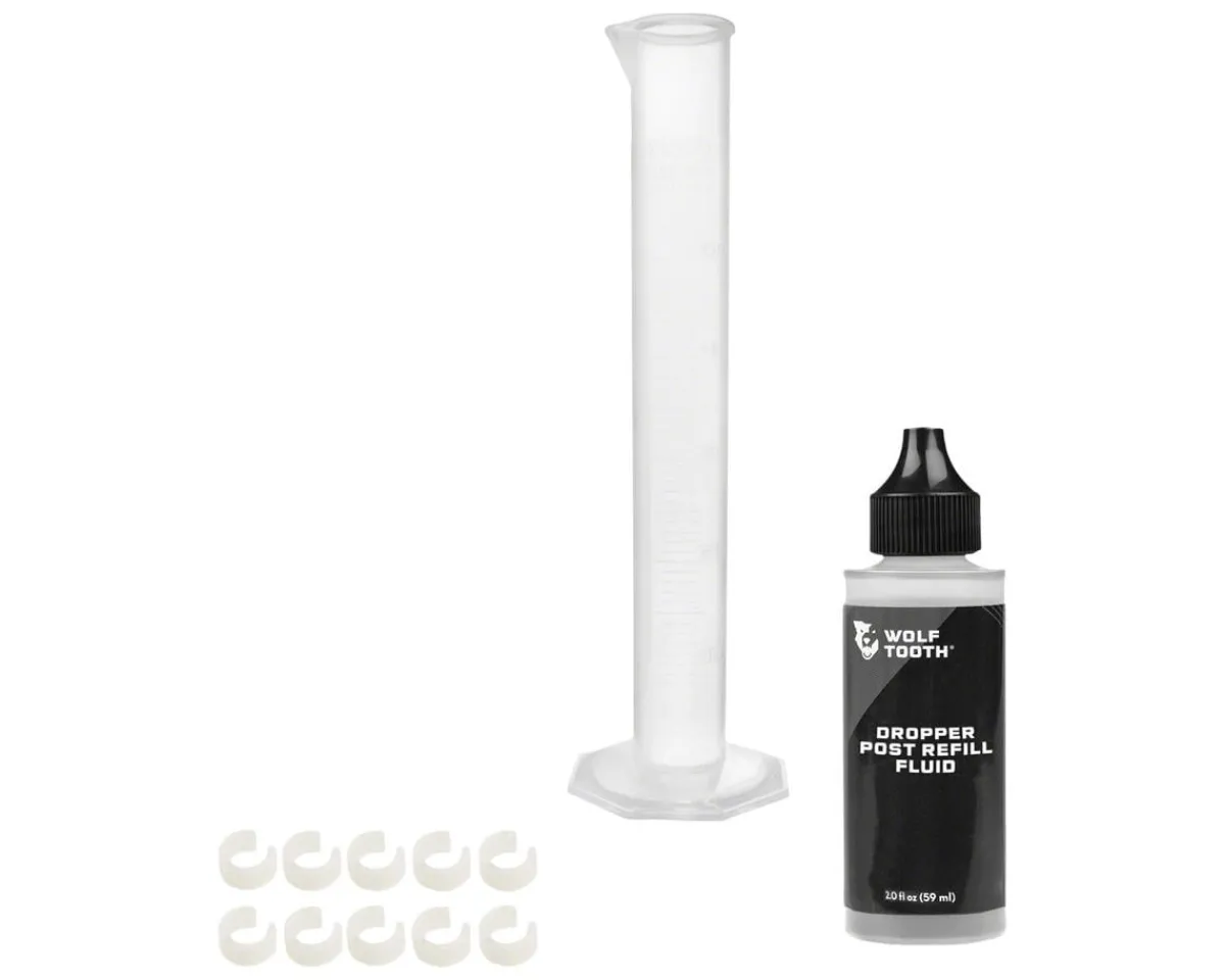 Wolf Tooth Components Lubes, Greases, & Oils|Seatposts & Clamps|Resolve Dropper Post Travel Adjust Kit (2oz) (10 spacers)