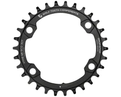 Wolf Tooth Components Chainrings & Accessories|Shimano Chainring (Black) (XT 8000/SLX M7000) (Drop-Stop A) (Single) (30T) (96mm BCD)