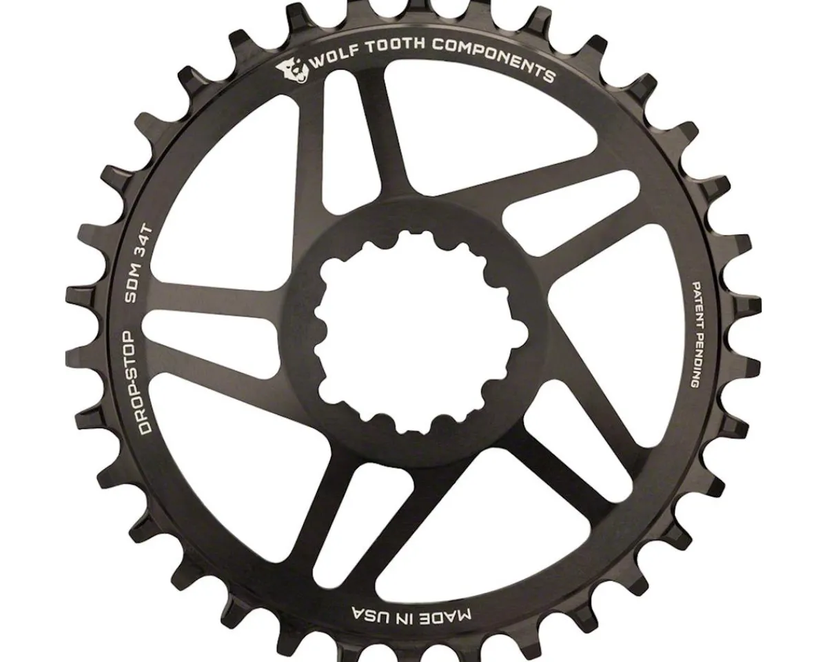 Wolf Tooth Components Chainrings & Accessories|Holiday Shopping|SRAM Direct Mount Chainrings (Black) (Drop-Stop A) (Single) (6mm Offset) (26T)