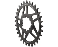 Wolf Tooth Components Chainrings & Accessories|SRAM Direct Mount Elliptical Chainring (Black) (Drop-Stop A) (Single) (0mm Offset) (32T)