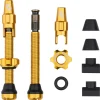 Wolf Tooth Components Tubeless Tire Tools|Tubeless Accessories|Tubeless Valve Stem Kit For Clik Valve (Gold) (44mm)