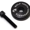 Wolf Tooth Components Headsets & Spacers|Ultralight Stem Cap w/ Integrated Spacer (Black) (5mm)