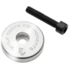 Wolf Tooth Components Headsets & Spacers|Ultralight Stem Cap w/ Integrated Spacer (Raw Silver) (5mm)