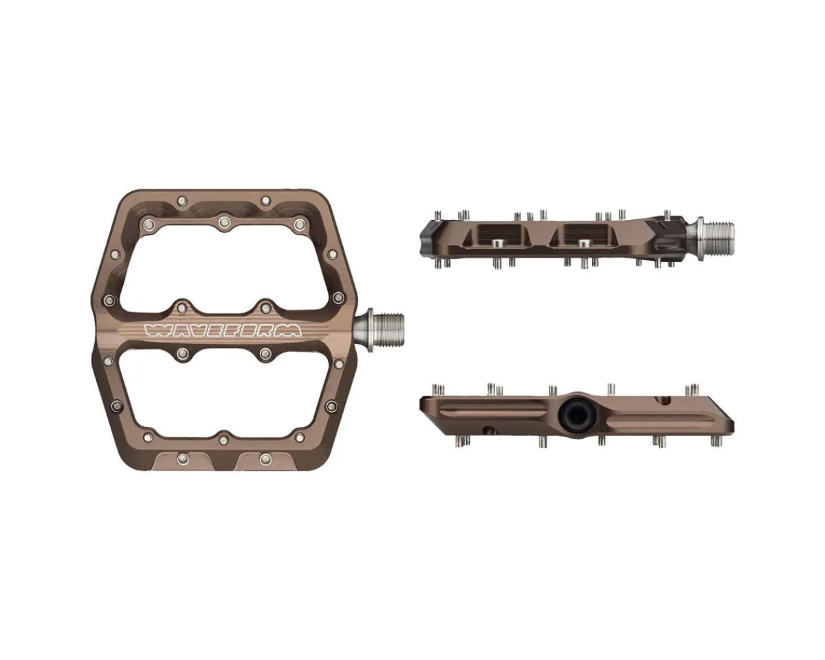 Wolf Tooth Components Pedals & Cleats|Waveform Platform Pedals (Espresso) (L)
