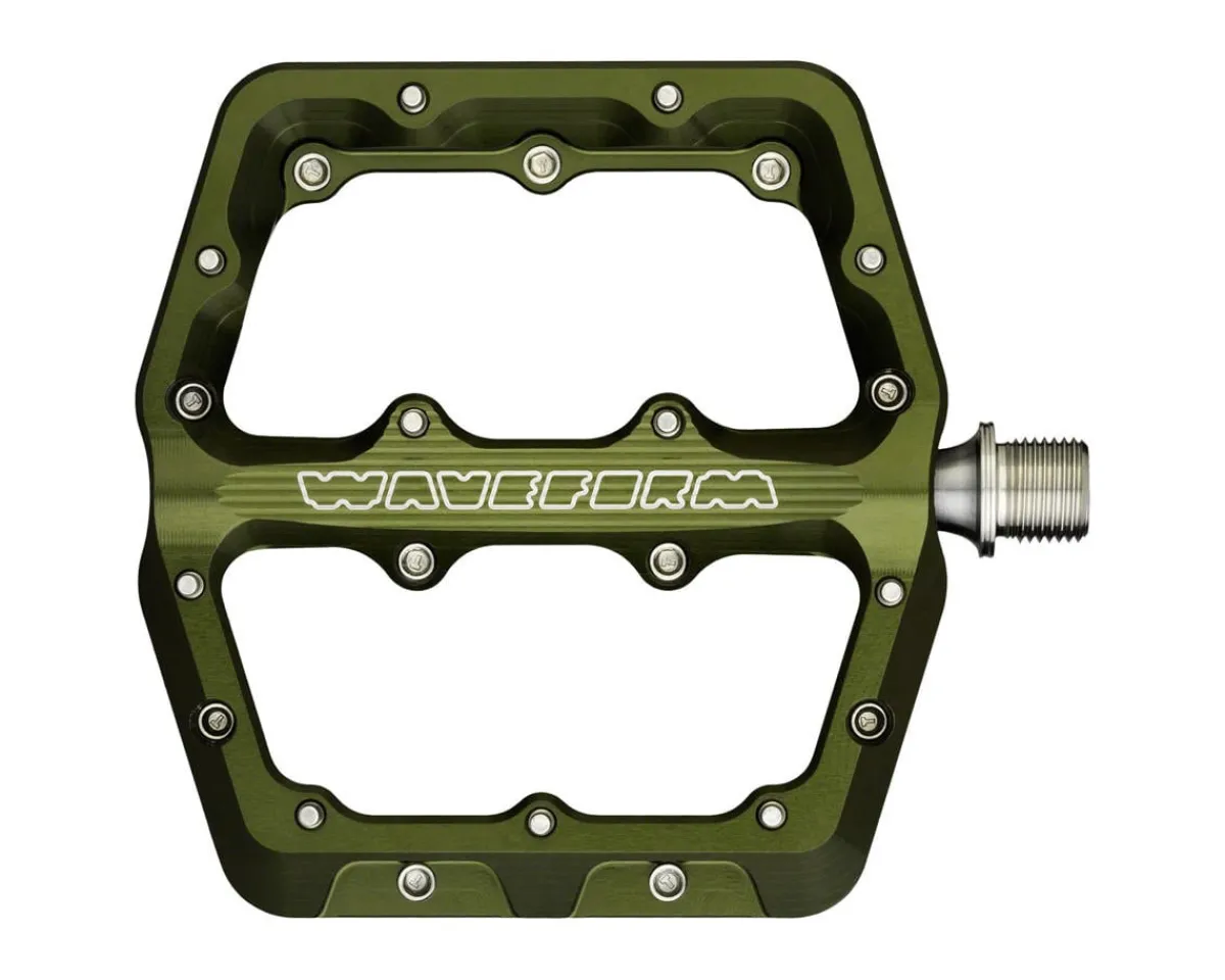Wolf Tooth Components Pedals & Cleats|Waveform Platform Pedals (Olive) (S)