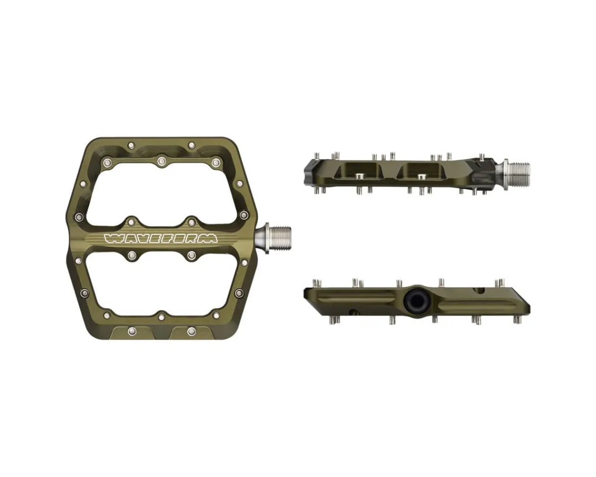 Wolf Tooth Components Pedals & Cleats|Waveform Platform Pedals (Olive) (S)